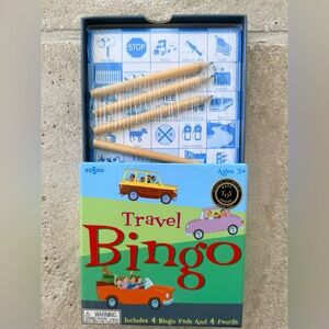 Brand new, sealed Travel Bingo Game for family and Kids 4 bingo pads and pencils